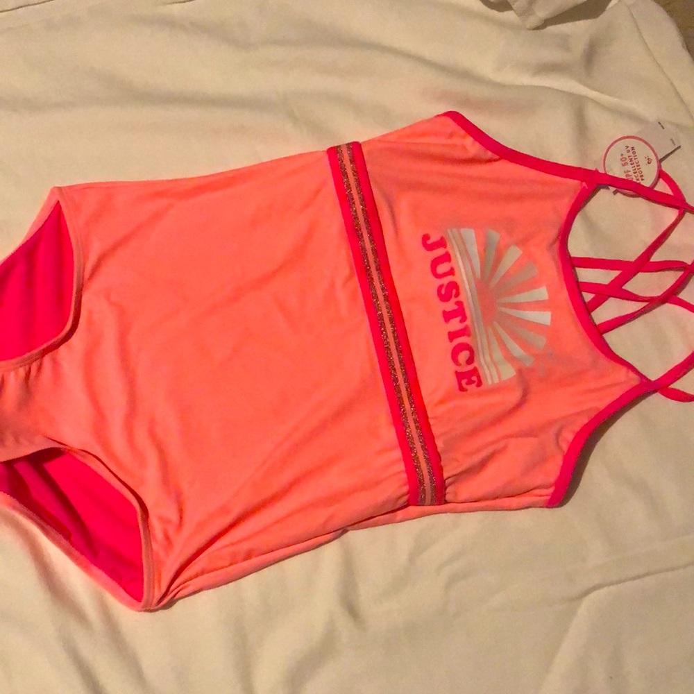 Justice girls size 18 swimsuit NWT
